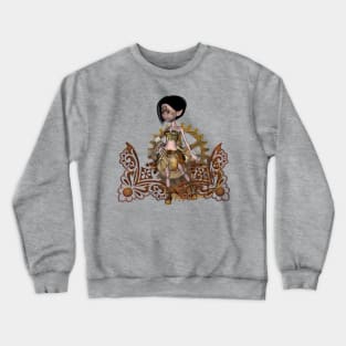 Cute little steampunk girl Crewneck Sweatshirt